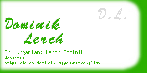 dominik lerch business card